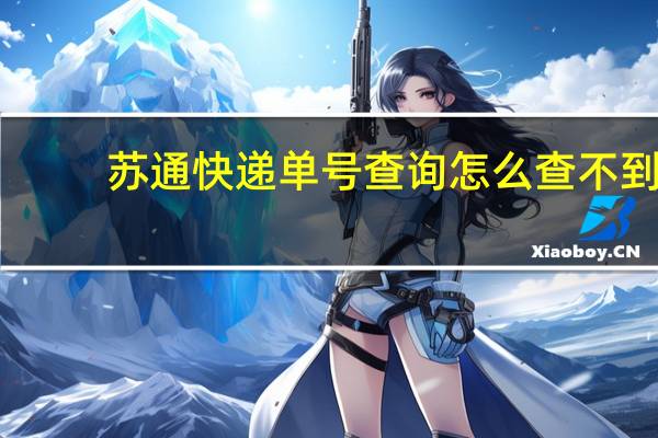 苏通快递单号查询怎么查不到（苏通快递单号查询）