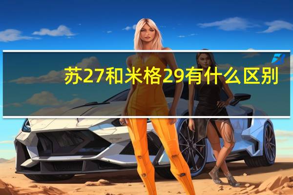 苏27和米格29有什么区别