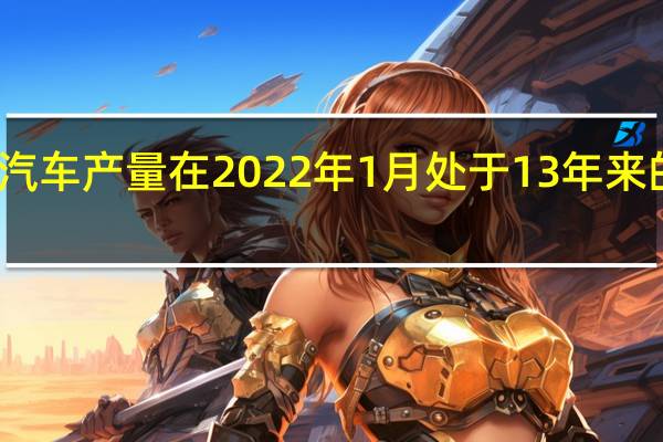 英国汽车产量在2022年1月处于13年来的最低水平