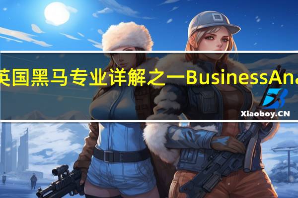 英国黑马专业详解之一 Business Analytics