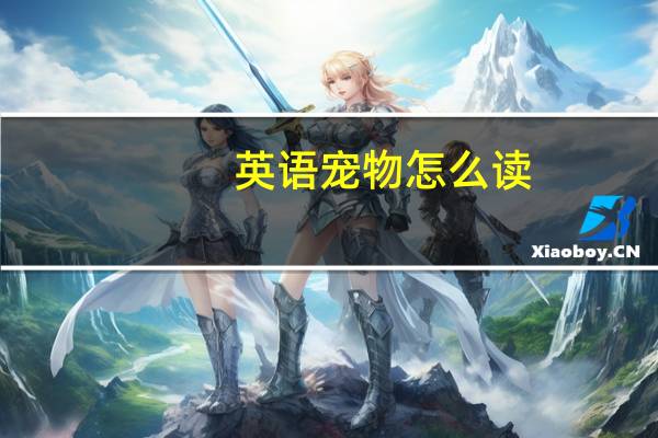 英语宠物怎么读
