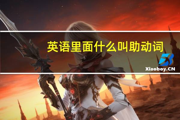 英语里面什么叫助动词