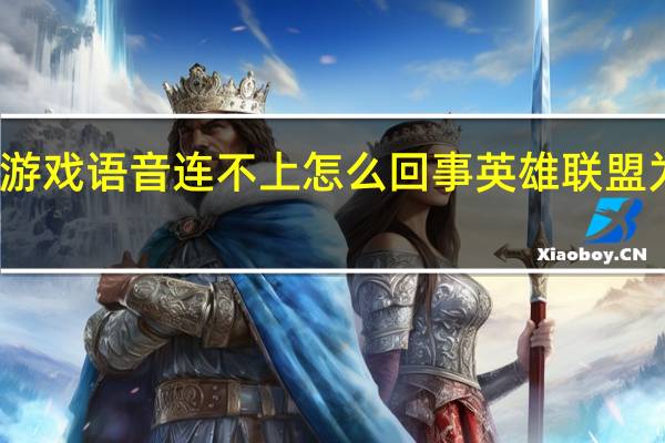 英雄联盟游戏语音连不上怎么回事 英雄联盟为什么连接不上