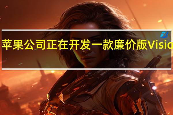 苹果公司正在开发一款廉价版VisionPro