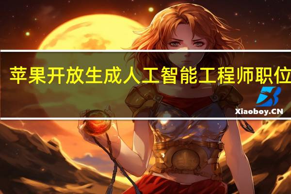 苹果开放生成人工智能工程师职位招聘