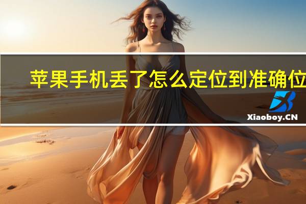 苹果手机丢了怎么定位到准确位置（苹果手机丢了怎么定位）