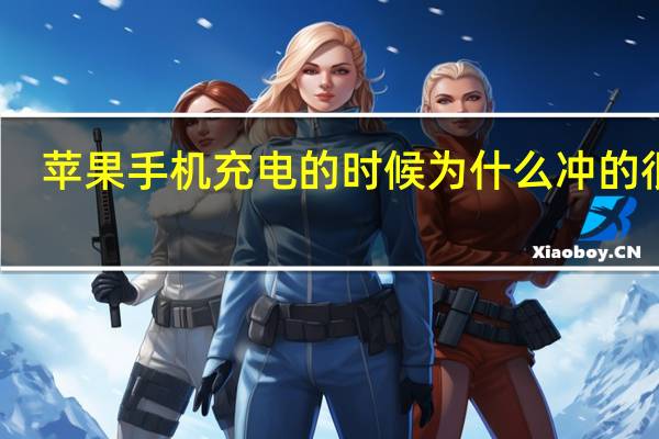 苹果手机充电的时候为什么冲的很快