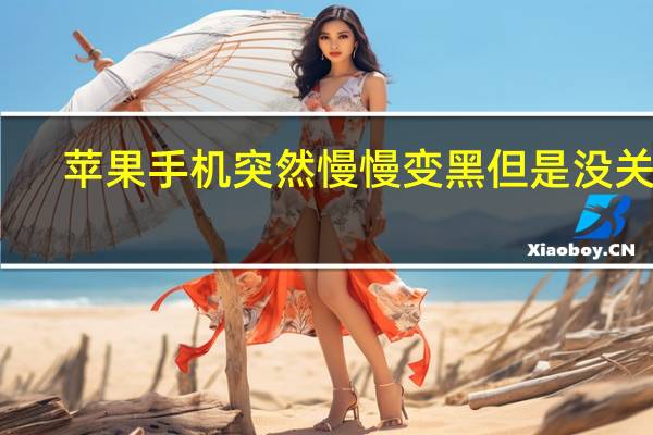 苹果手机突然慢慢变黑但是没关机（苹果手机突然暗下来过一会突然明）