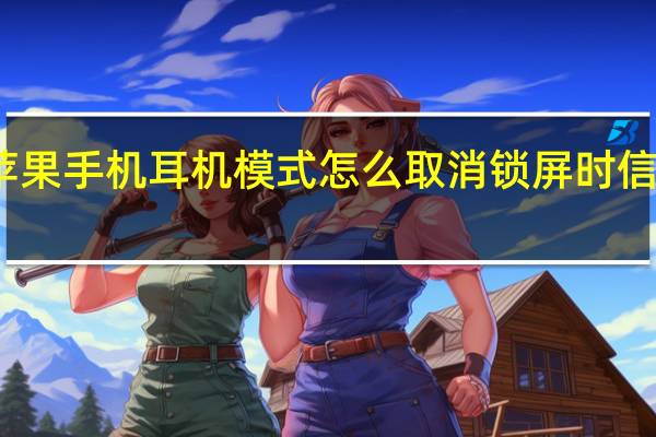苹果手机耳机模式怎么取消锁屏时信息播报