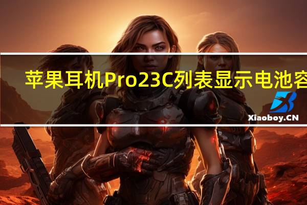 苹果耳机Pro 2 3C列表显示电池容量