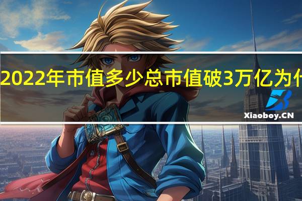 苹果2022年市值多少 总市值破3万亿为什么这么高