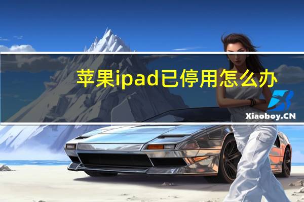 苹果ipad已停用怎么办