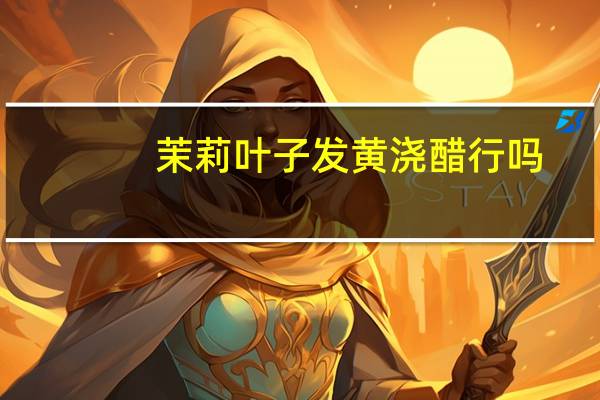 茉莉叶子发黄浇醋行吗