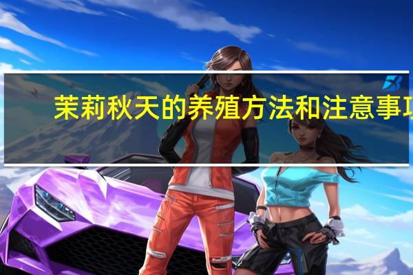 茉莉秋天的养殖方法和注意事项