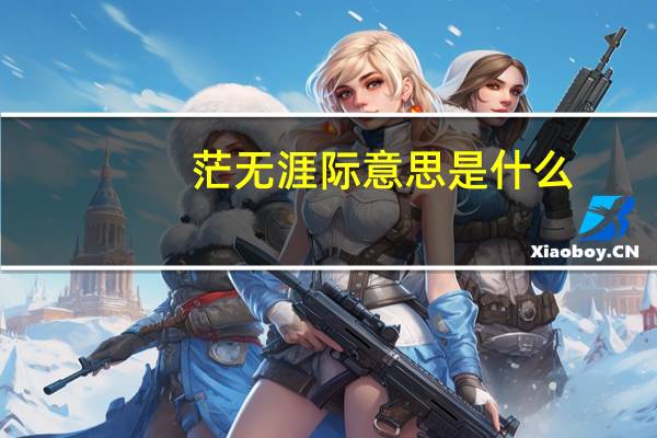 茫无涯际意思是什么