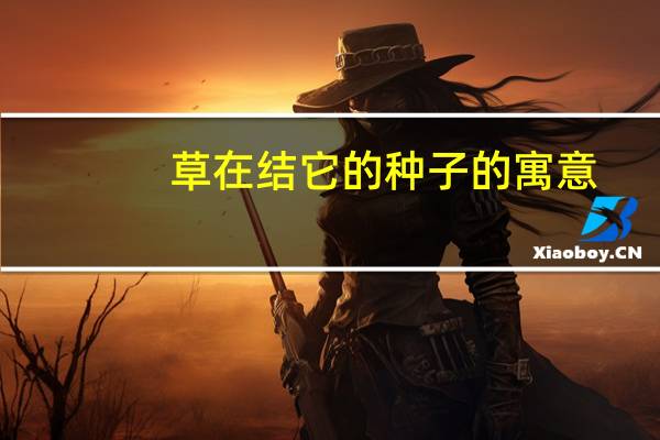 草在结它的种子的寓意（草在结它的种子）