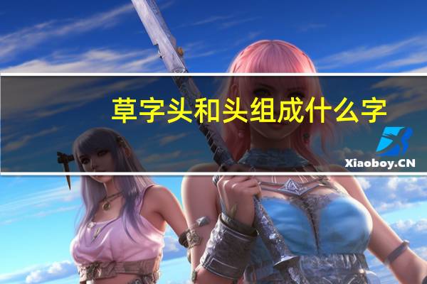 草字头和头组成什么字