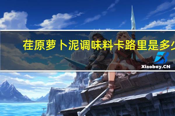 荏原 萝卜泥调味料卡路里是多少