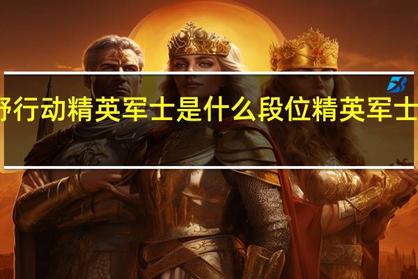 荒野行动精英军士是什么段位 精英军士段位详解-新手攻略-安族网