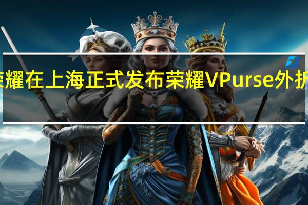 荣耀在上海正式发布荣耀VPurse外折屏手机