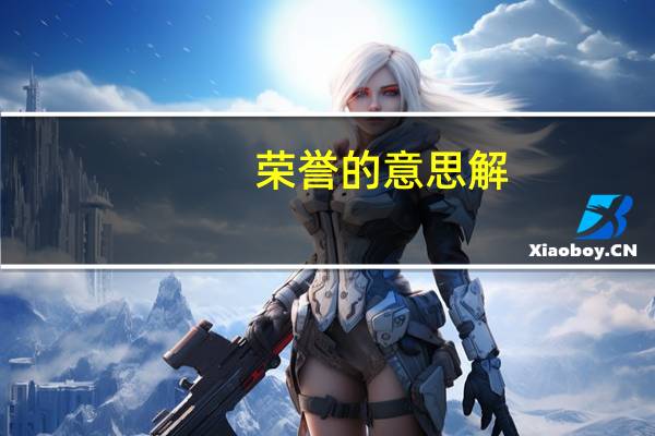荣誉的意思解（荣誉的意思）