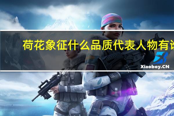 荷花象征什么品质代表人物有谁(荷花象征什么)