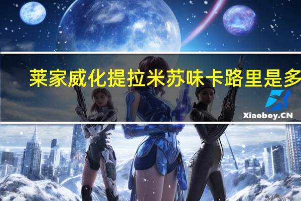 莱家 威化提拉米苏味卡路里是多少