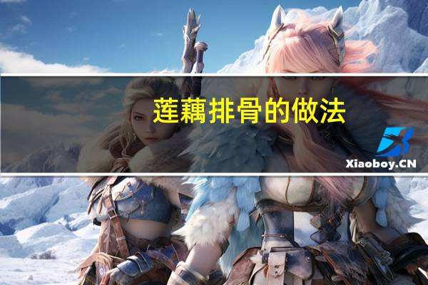 莲藕排骨的做法