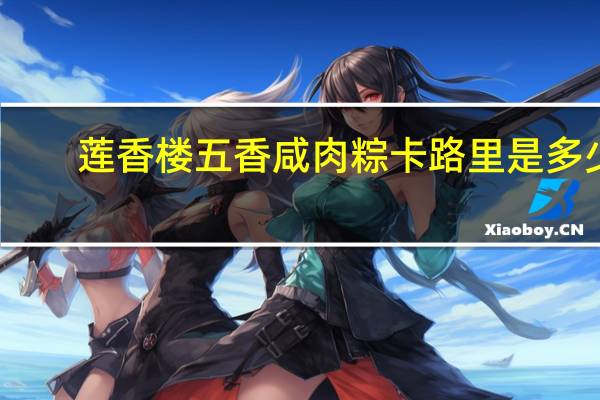 莲香楼 五香咸肉粽卡路里是多少