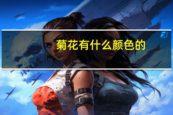菊花有什么颜色的