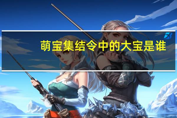 萌宝集结令中的大宝是谁