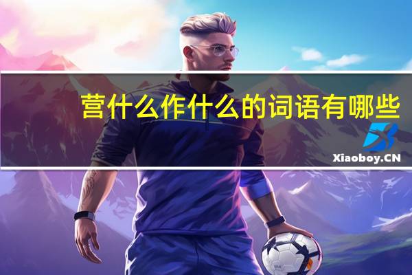营什么作什么的词语有哪些?