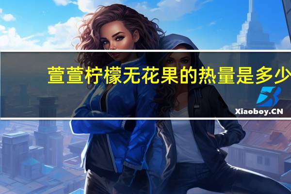 萱萱 柠檬无花果的热量是多少