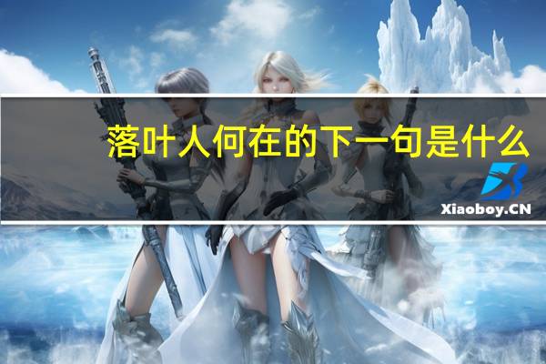 落叶人何在的下一句是什么