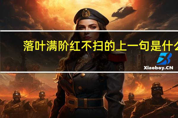 落叶满阶红不扫的上一句是什么