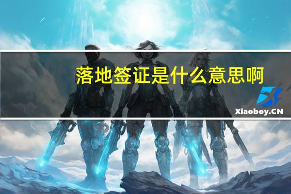 落地签证是什么意思啊（落地签证是什么意思）