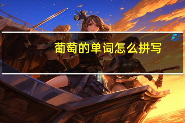 葡萄的单词怎么拼写