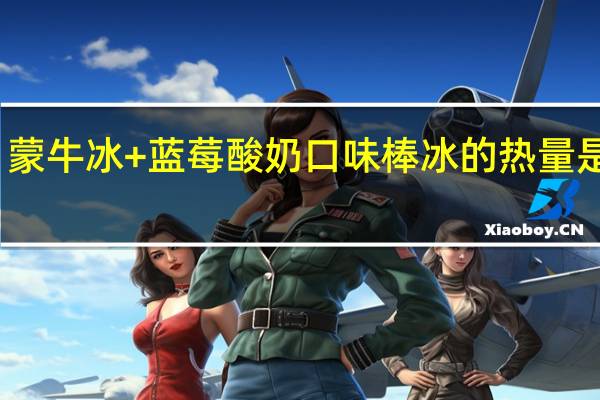 蒙牛 冰+蓝莓酸奶口味棒冰的热量是多少