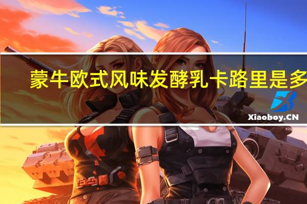 蒙牛 欧式风味发酵乳卡路里是多少