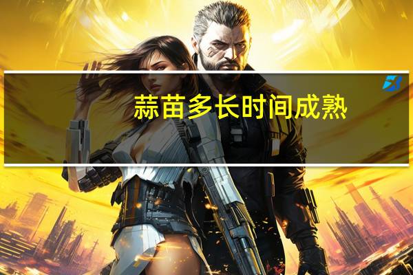 蒜苗多长时间成熟