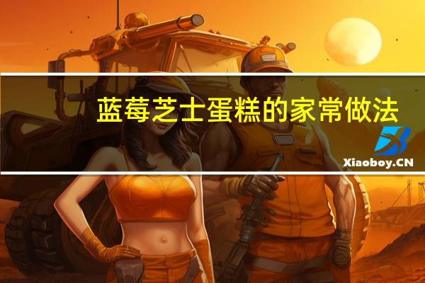 蓝莓芝士蛋糕的家常做法