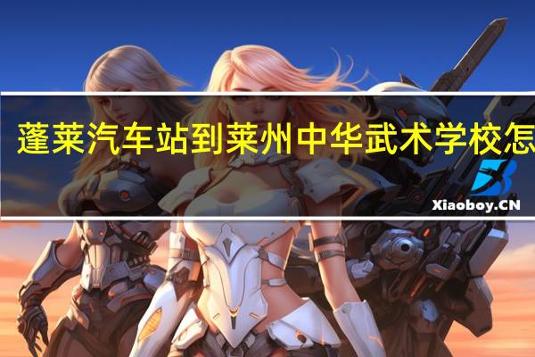 蓬莱汽车站到莱州中华武术学校怎么走