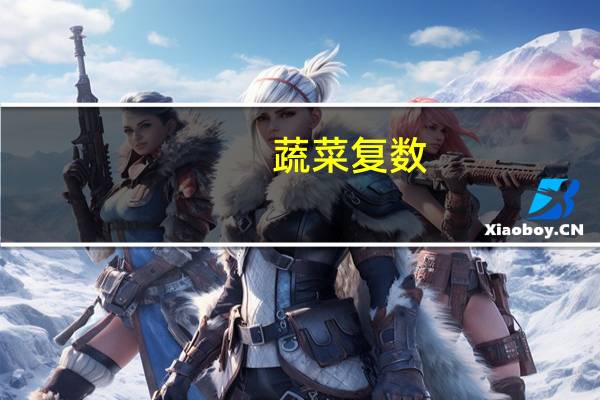 蔬菜复数