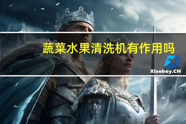 蔬菜水果清洗机有作用吗