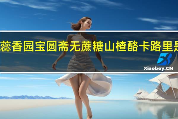 蕊香园 宝圆斋无蔗糖山楂酪卡路里是多少