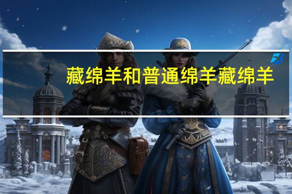 藏绵羊和普通绵羊 藏绵羊