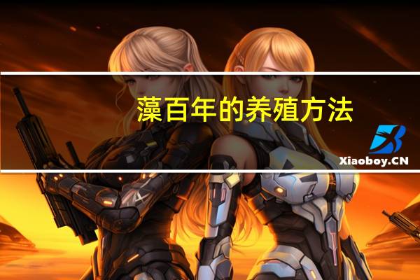 藻百年的养殖方法