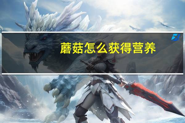 蘑菇怎么获得营养(dnf营养蘑菇怎么得到)