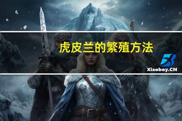 虎皮兰的繁殖方法