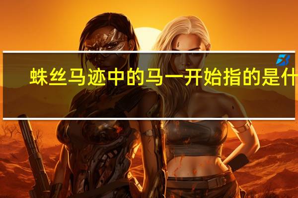 蛛丝马迹中的马一开始指的是什么
